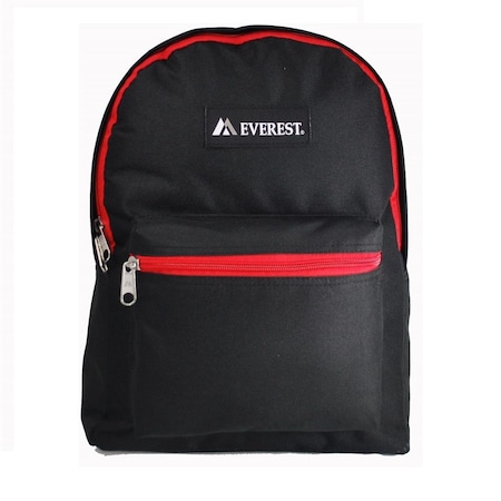 Everest 1045K-BK-RD Basic Backpack - Black & Red EV122692